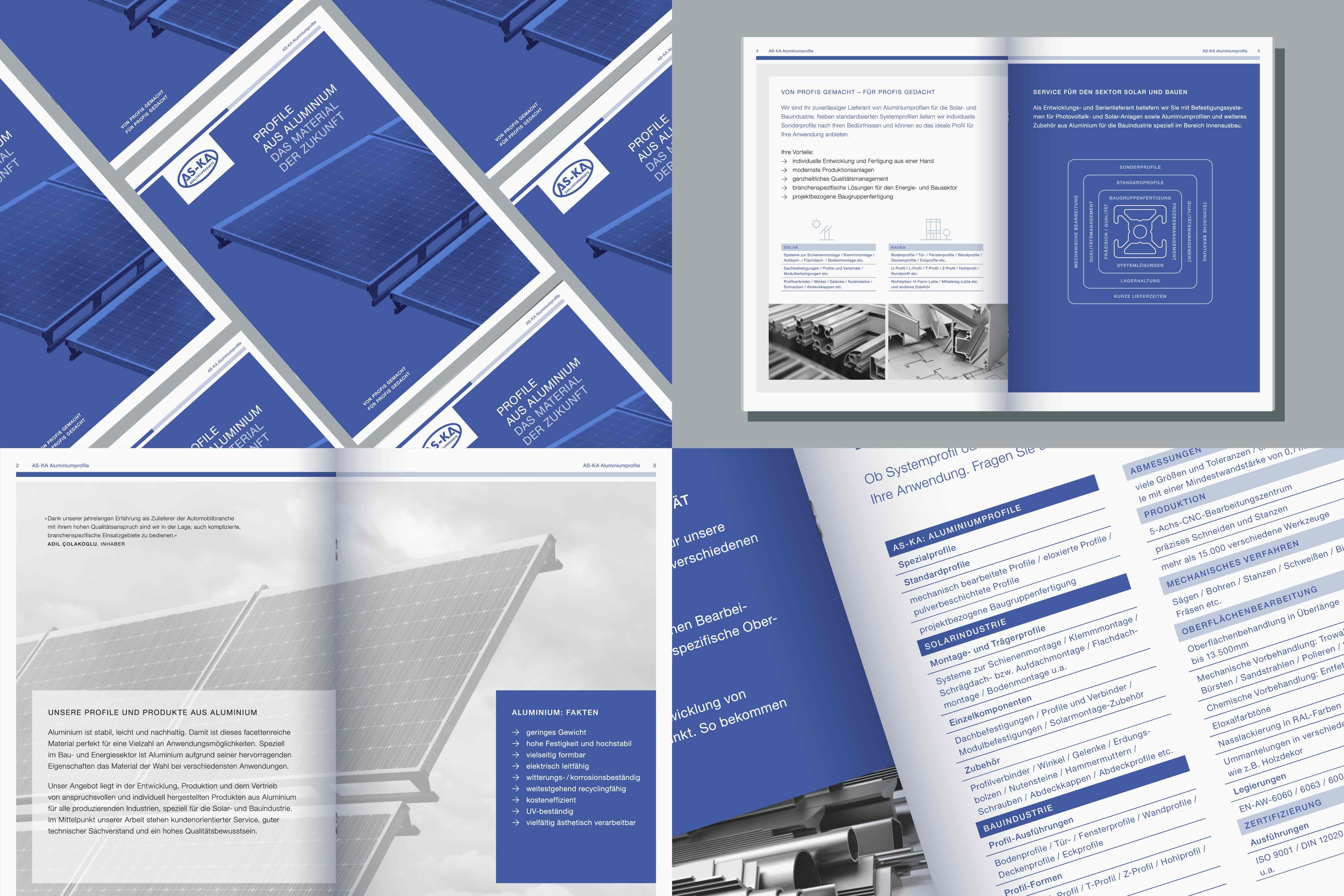 Katalog-Gestaltung Mediendesign Aluprofile