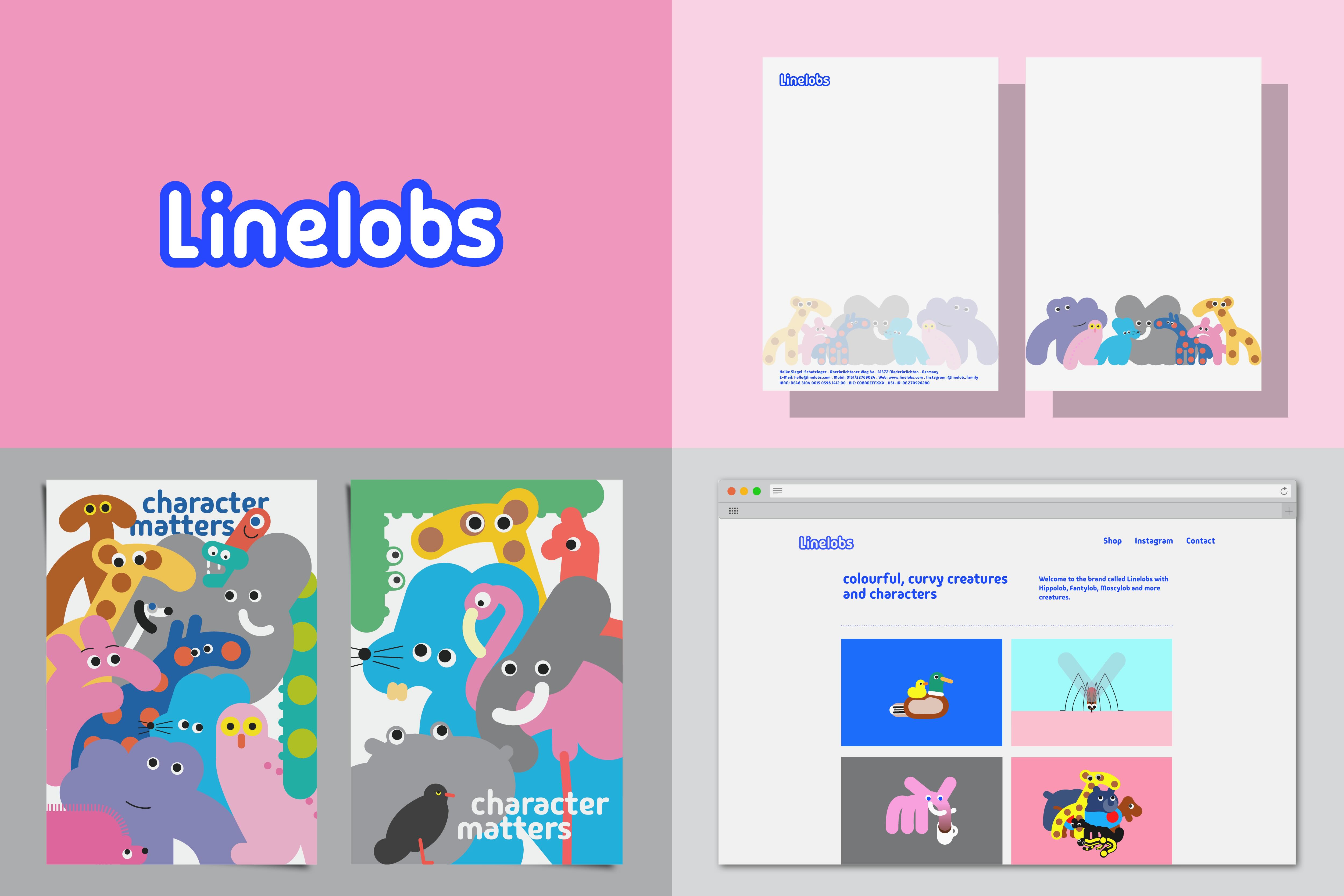 Logo-Design Mediengestaltung Linelobs